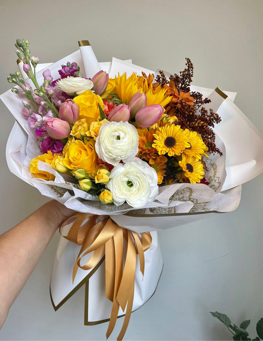 Golden Harvest Flower Bouquet