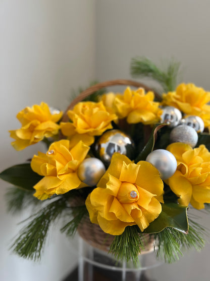 Golden Pine Basket