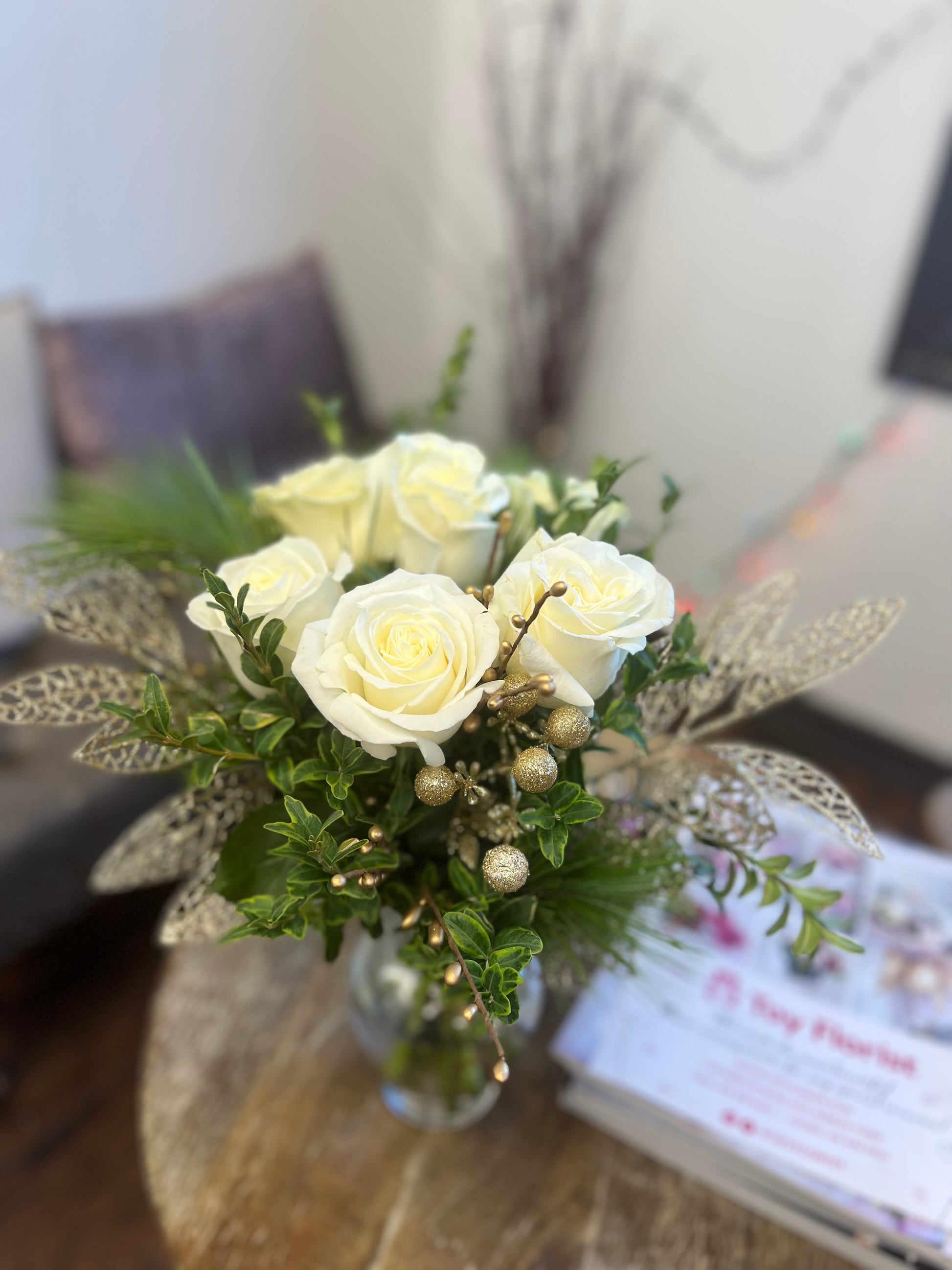 Frosty Vase Arrangement - Toy Florist