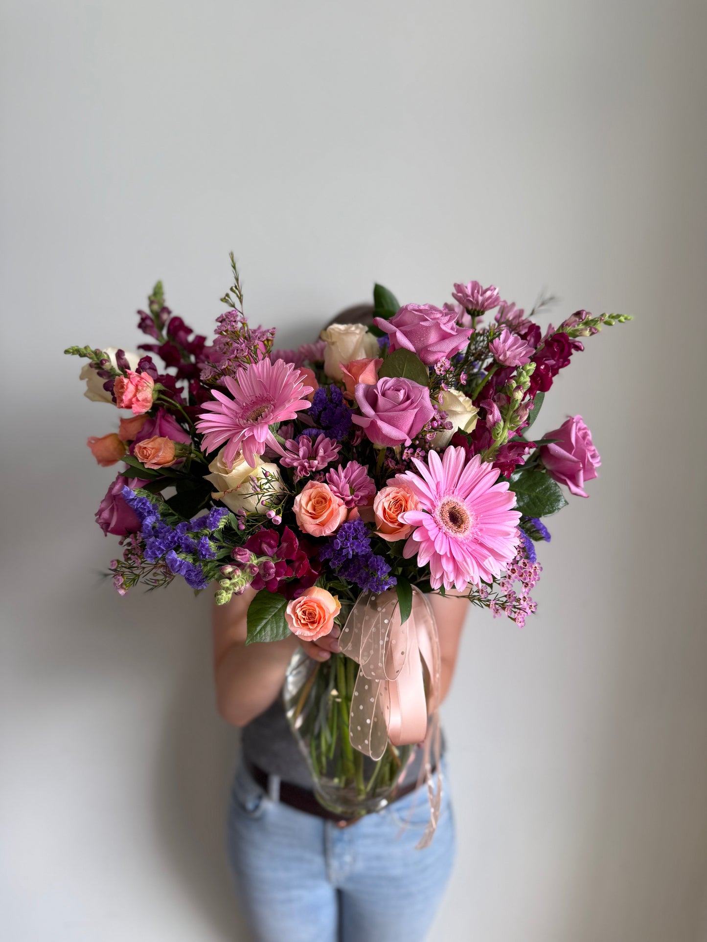 Blushing Twilight Vase Arrangement