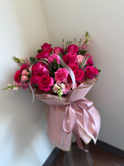 Pink Explosion Vase Arrangement